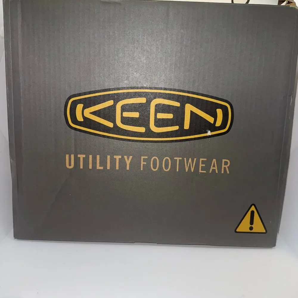 KEEN Gibson Waterproof Work Boot Men's US 11D Belgian Mid Top Lace Up Soft Toe